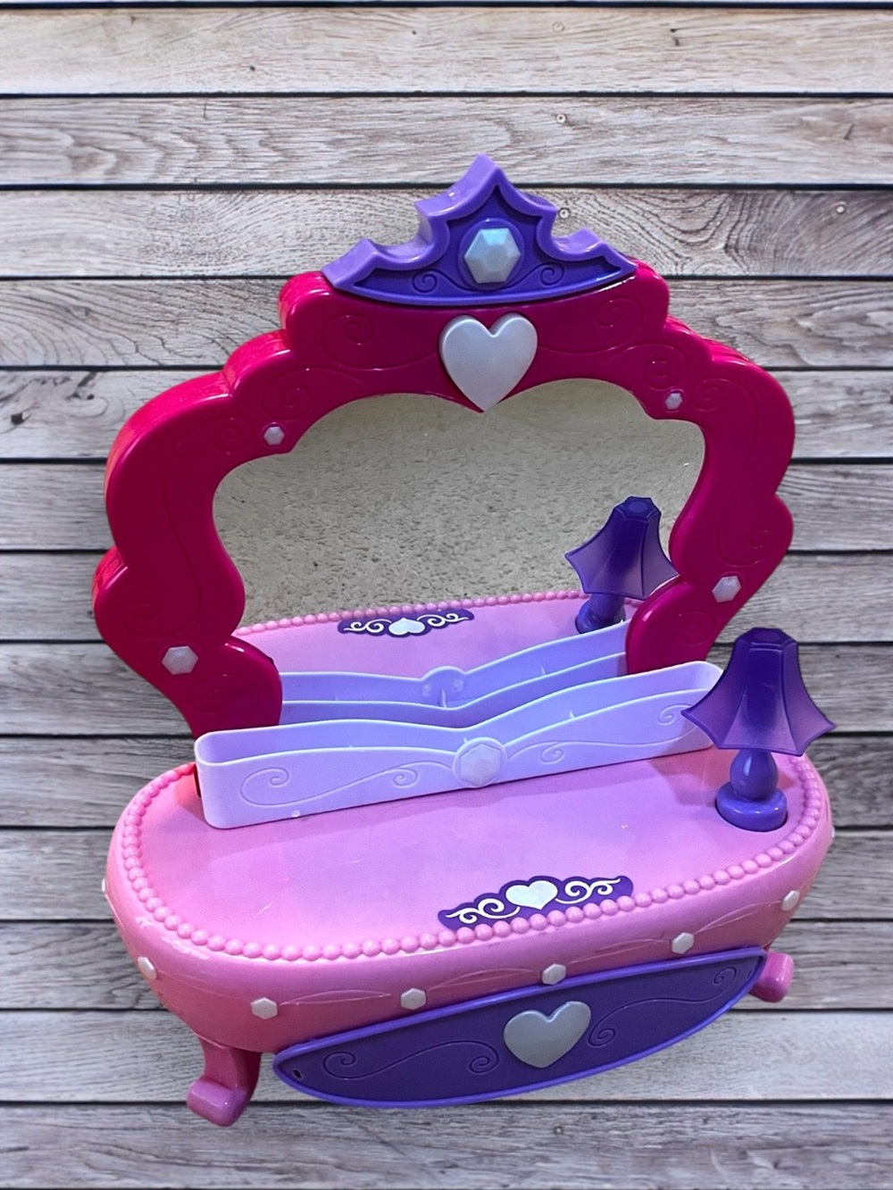 Kid Connection Light-Up Plastic Vanity Set with Storage Drawer